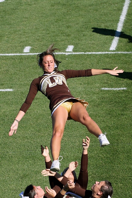 Thrown Cheerleader Up Skirt