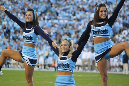 Cheerleaders Kicking Upskirts