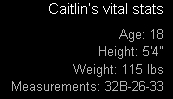 Caitlin is only 18 years old