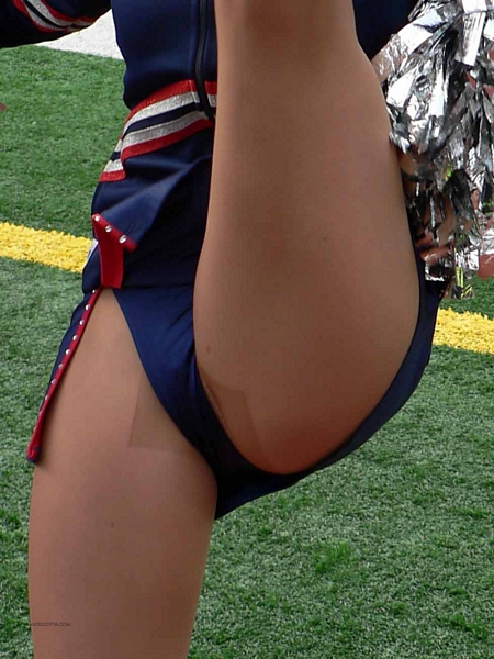 College Cheerleader Kicking Upskirt (Close Up)