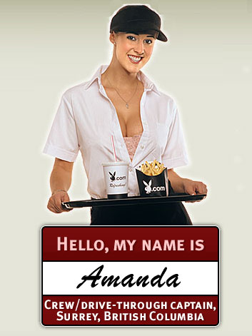 Amanda works at McDonalds in British Columbia