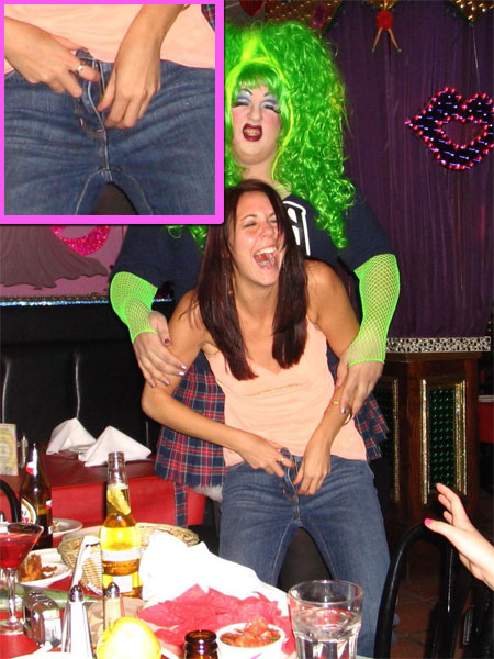 party_zipper_down_6 Girl with her Zipper Down at a Party