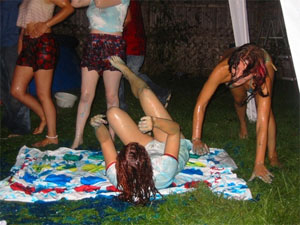 Drunk Coeds Playing Twister