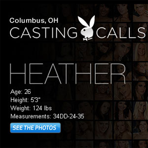 Heather at the Columbus Playboy Casting Calls