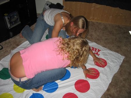 Blondes on a Twister Board