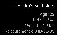Jessika's Vital Stats