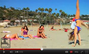 Moel Ball Bikini Cartwheel 