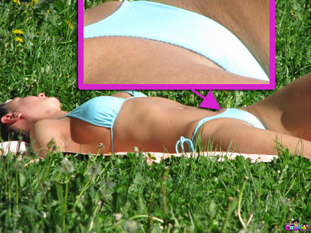 A Sun Worshipper in a Tight Bikini