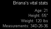 Briana's Stats