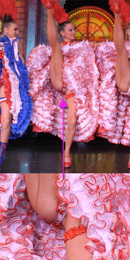 Zooming in on CanCan Upskirts