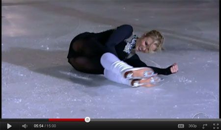 Oops Upskirt on the Ice