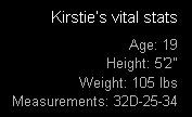 Florida-Kirstie-6 Kirstie's Vital Stats