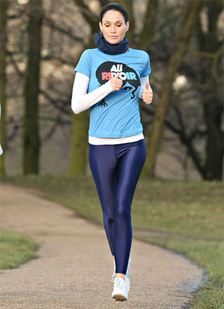 Jogging in Tight Trousers