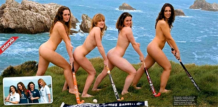 Girls naked hockey