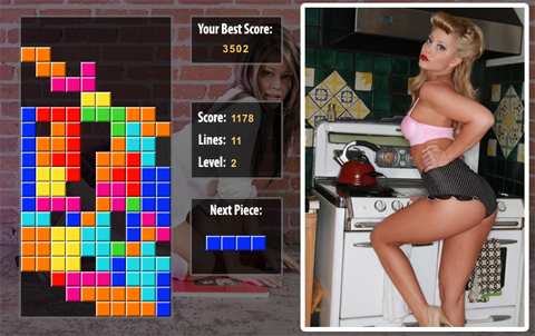 Tetris - Strip Game. 