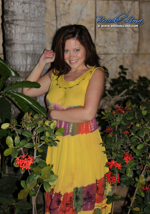 Brooke Lima teasing in a Spanish Garden