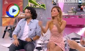 Beautiful Girls show Upskirt on TV