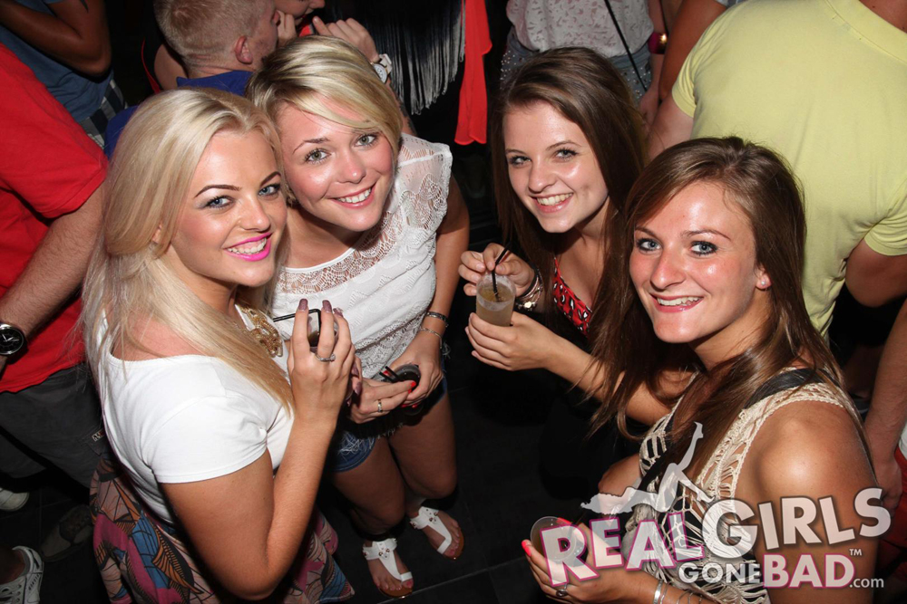 A Group of Cute British Girls Getting Drunk in a Bar