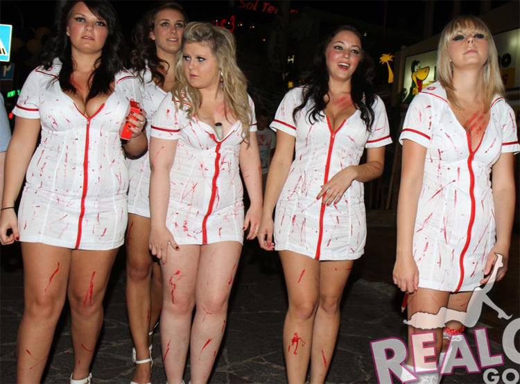 Real Girls Dressing Up for Fun on a Bar Crawl