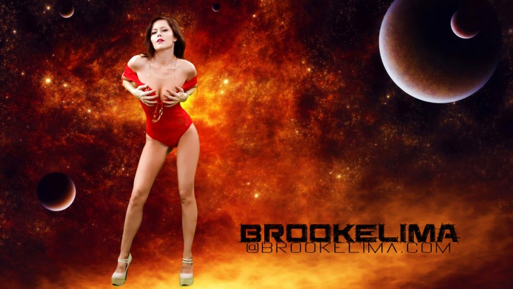 Is Brooke Lima about to strip off her clothes for us?