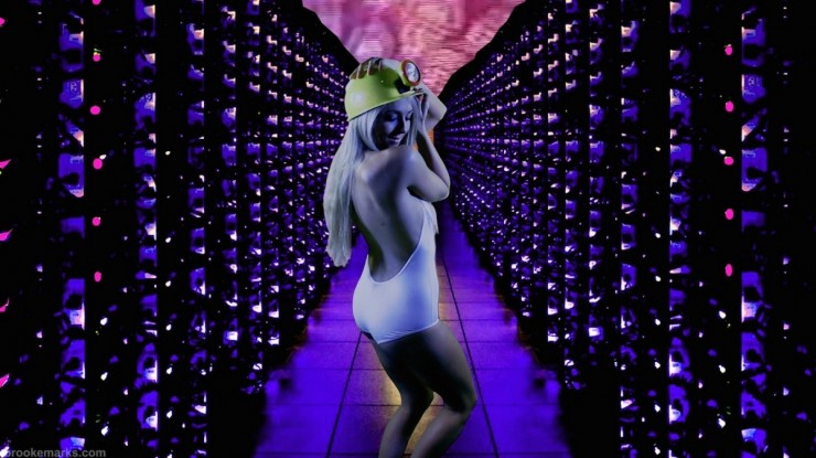 Brooke Marks in a cute white leotard