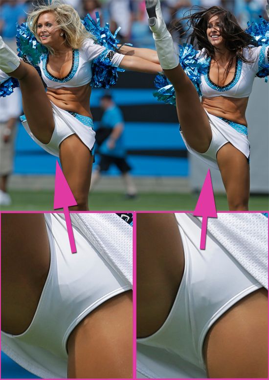 High resolution cheerleader upskirts close up!