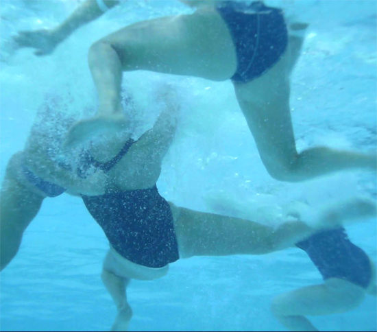 Women's water polo underwear camera