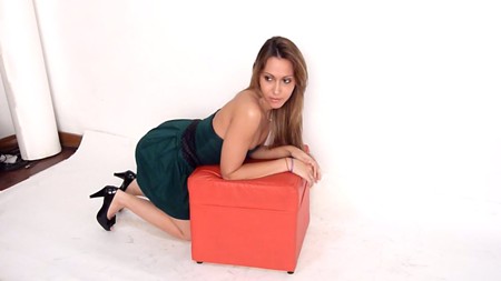 Cute Nataly is posing for Gaston's girls