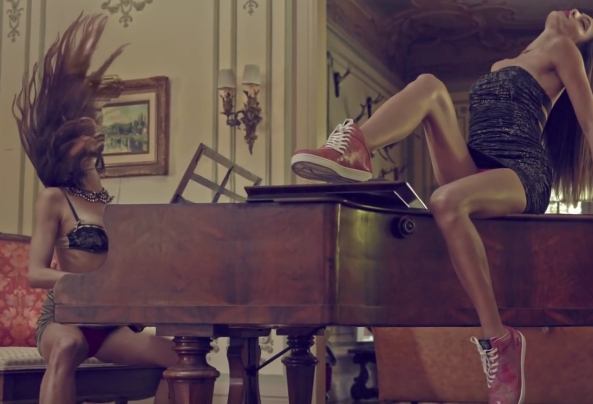 Upskirts in a show advert