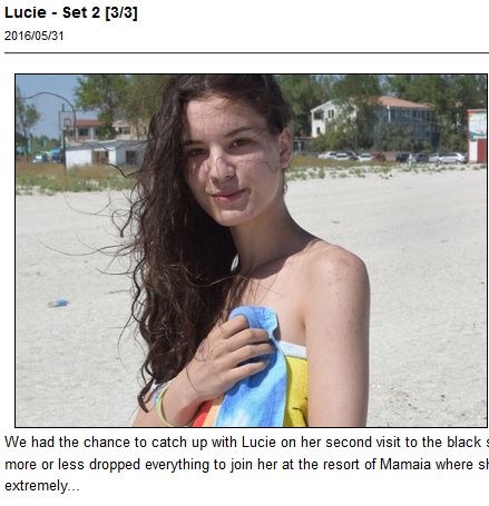 Brunette Lucie has agreed to pose out on the beach for UGotItFlauntIt