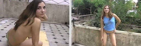 South American cutie Nancy with Gaston's Girls