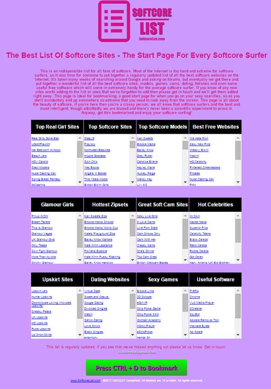 Softcore List