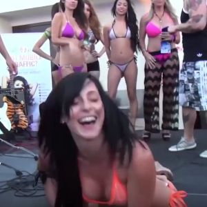 Naughty bikini contest video