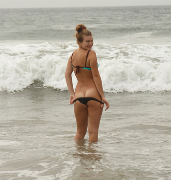 Tatiana Penskaya poses for Zishy in her bikini