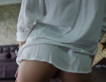 Cute girl in a thong