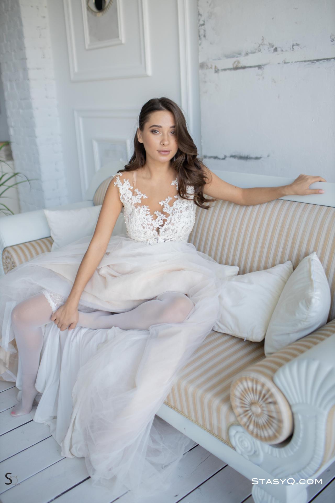 She looks radient all in white