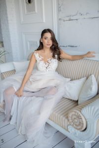 She looks radient all in white