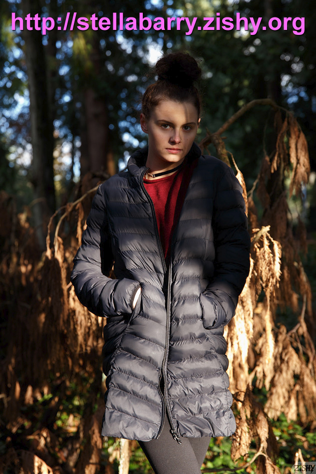 Stella Barry in a black jacket