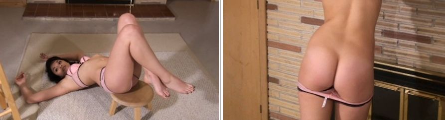 Girl nextdoor pulls down her panties