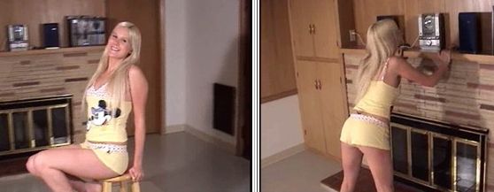 Blonde student Shayla on Northwest Beauties